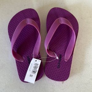 Brand new purple flip flops